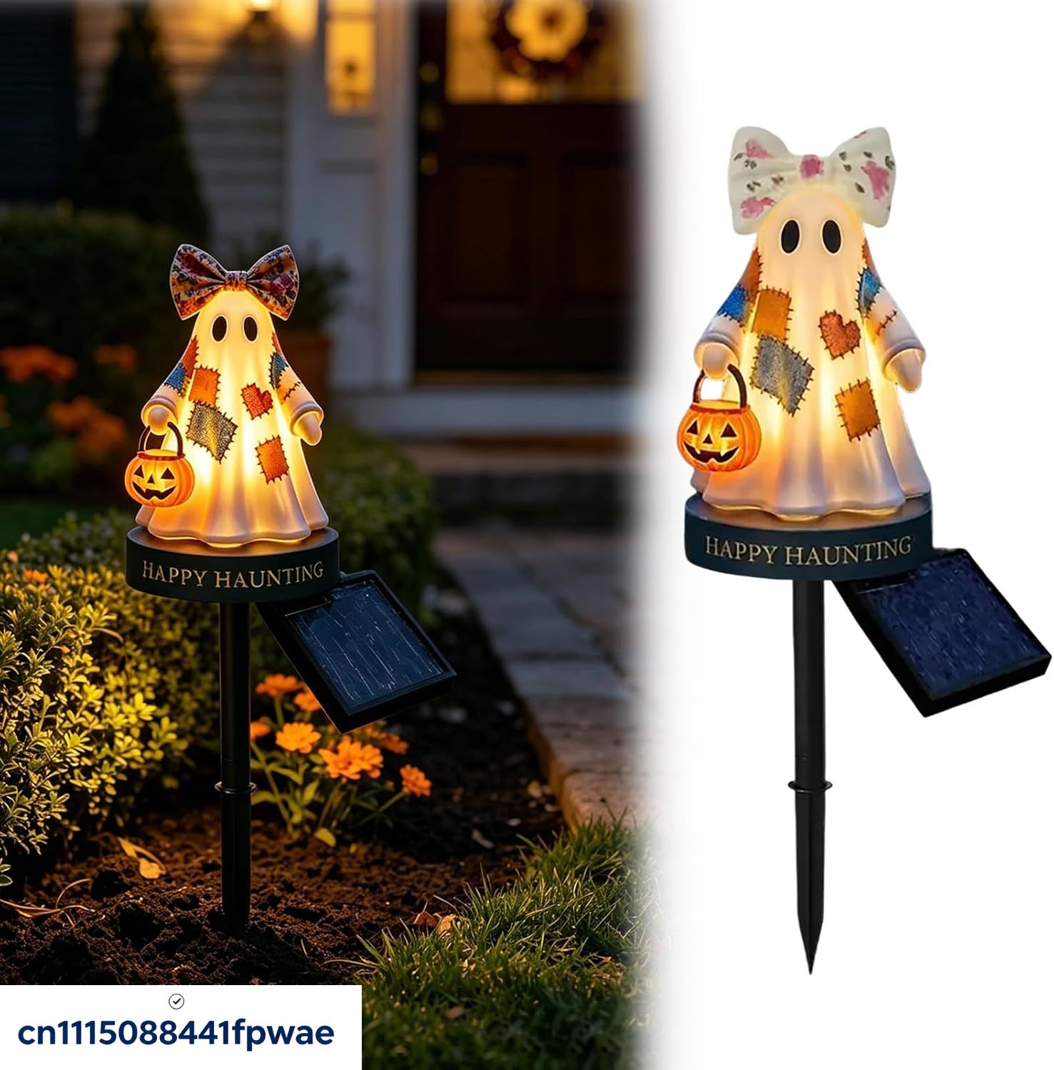 Outdoor Lighting Pathway - 햇빛으로 작동하는 할로윈 장식, 따뜻한 LED