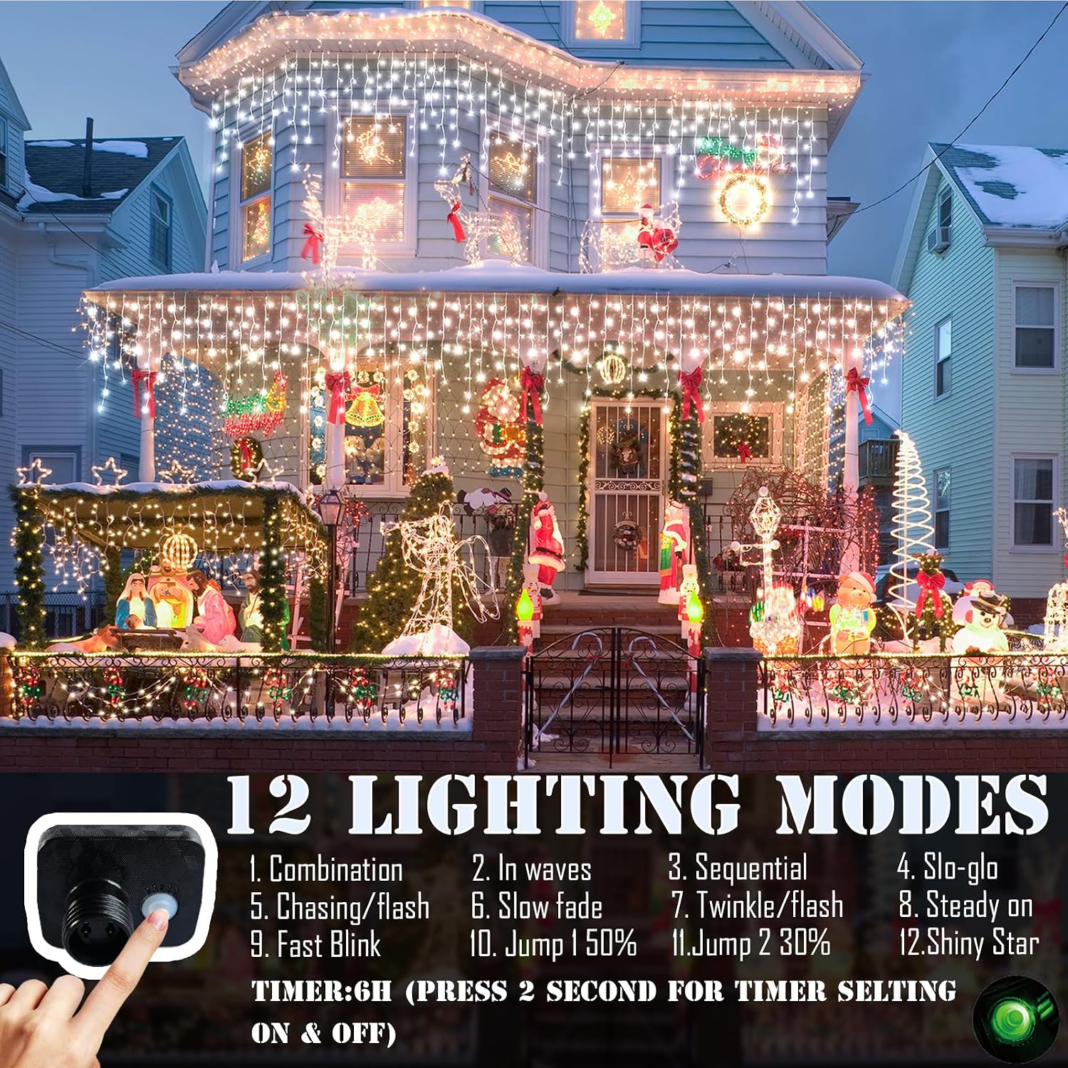 실외용 크리스마스 장식용 전구, 164피트(약 50미터 - Outdoor Lighting Waterproof 리뷰 및 가격