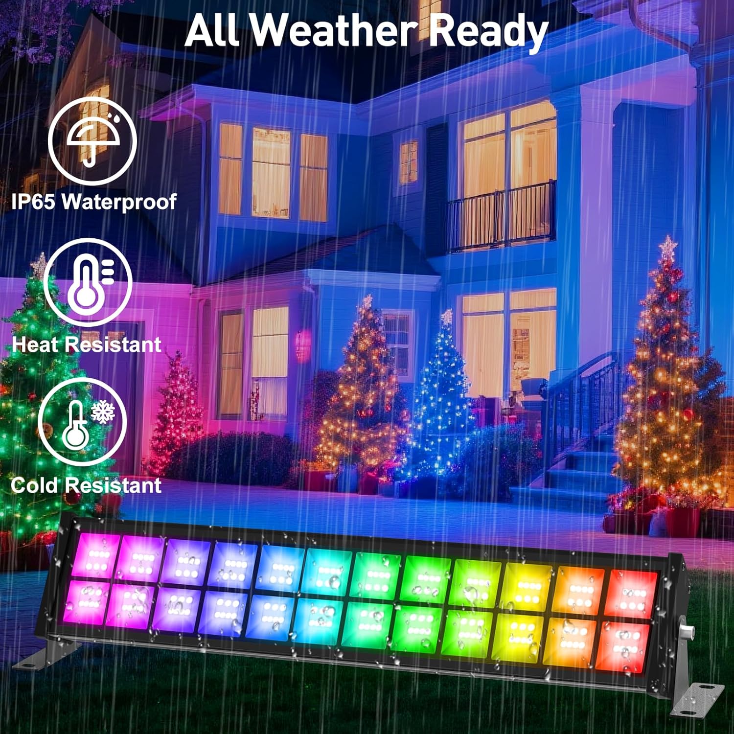 50/72W RGB LED 투광 조명 바 원격 제어 기 - Outdoor Lighting Uk 리뷰 및 가격