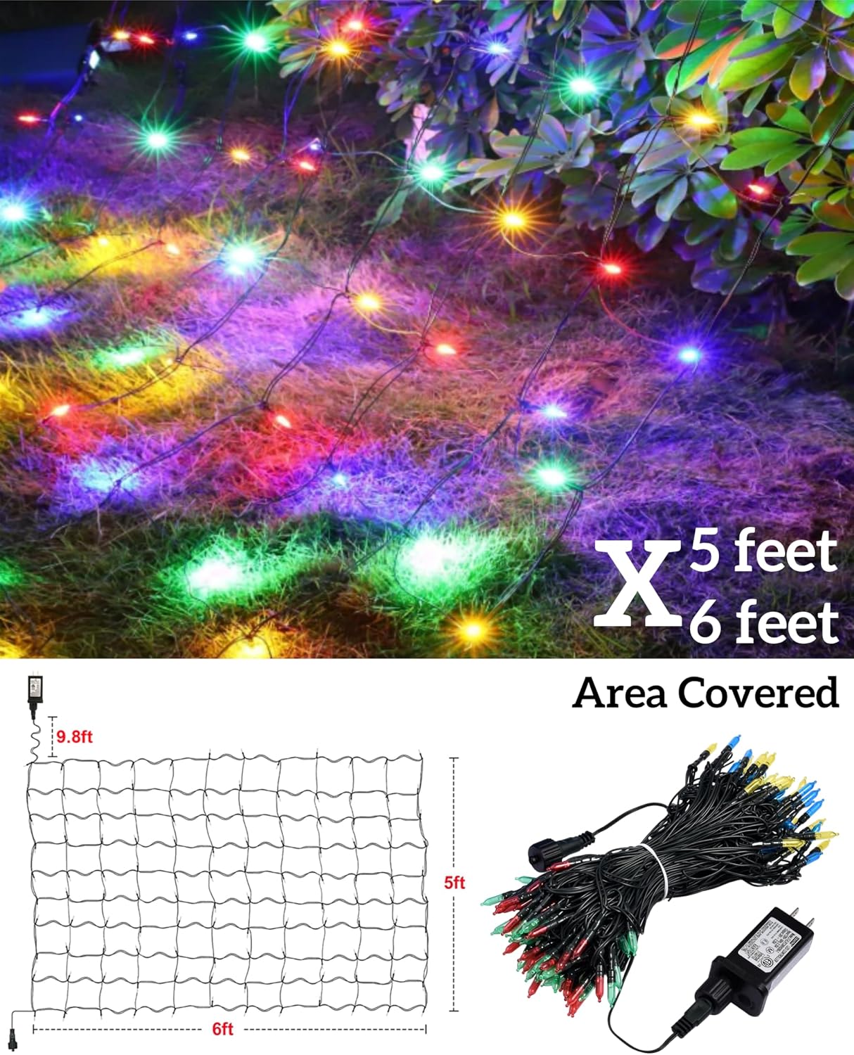 연결 가능한 실외용 LED 크리스마스 장식용 망사 조명 - Outdoor Lighting Waterproof 리뷰 및 가격