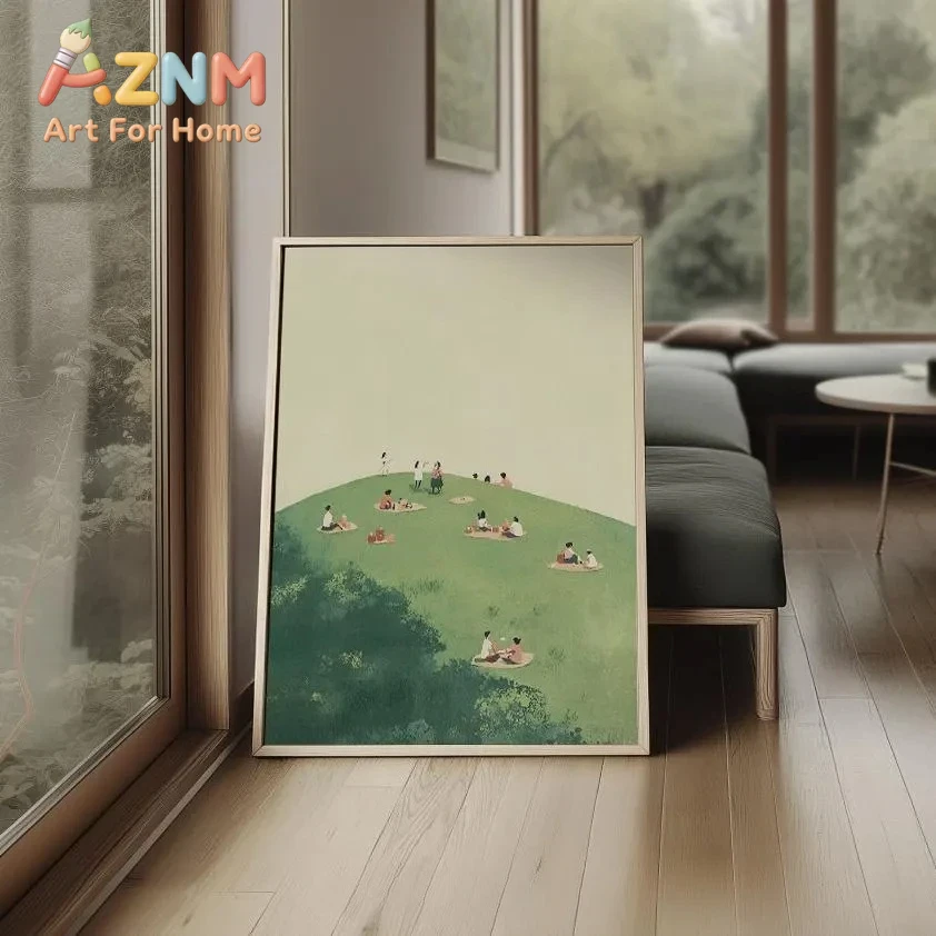 미니멀한 스타일의 야외 스포츠 포스터, 밝은 여름 풍경 - Outdoor Lighting And Landscape 리뷰 및 가격