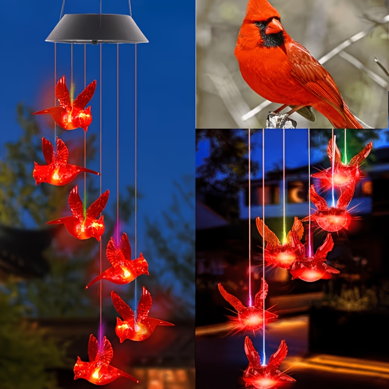태양광 발전 불꽃새 모양 바람차임등, 방수 디자인과 생 - Outdoor Lighting Waterproof 리뷰 및 가격